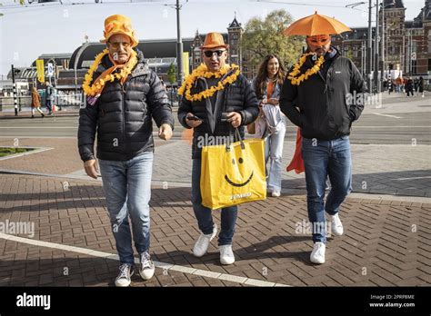 Amsterdam Amsterdam Revelers Arrive At Central Station