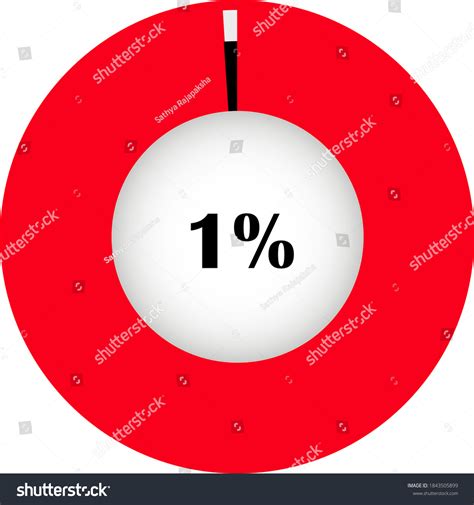 Pie Chart Percentage Visualization Inside Showing Stock Vector (Royalty Free) 1843505899 ...