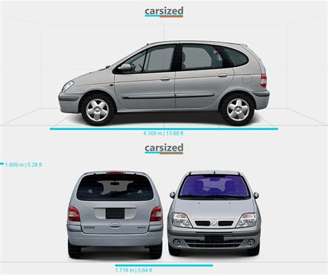 Renault Scénic 1999 2003 Dimensions Vista lateral