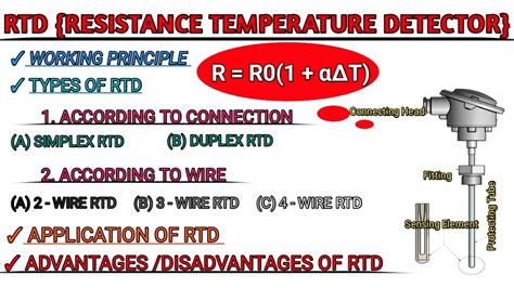 RTD Resistance Temperature Detector Working Principle Types