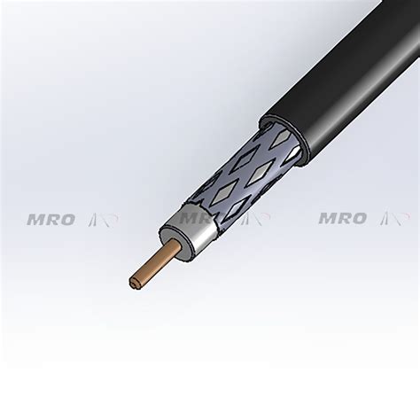 RG58 U COAXIAL CABLE 50R 199OD BRAID SHIELD SOLID CONDUCTOR ROHS