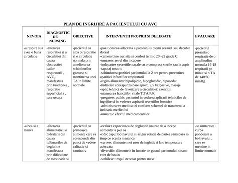 Pdf Plan De Ingrijire A Pacientului Cu Avc Dokumen Tips