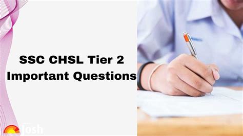 SSC CHSL Tier 2 Important Questions Most Repeated Questions With