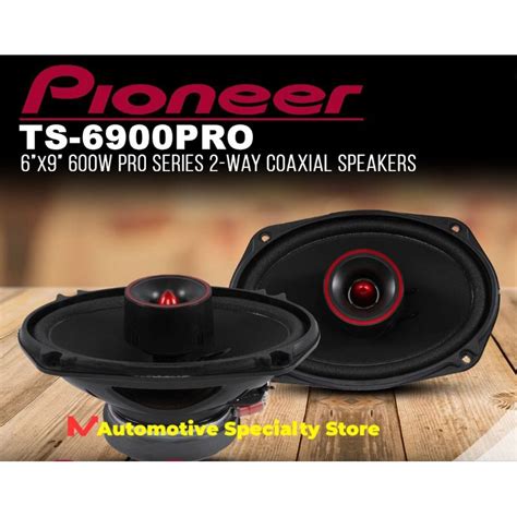 Pioneer TS-6900PRO 600W Peak (100W RMS) 6x9 Pro Series 2Way2-Way ...