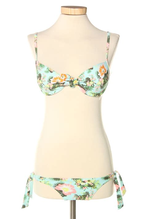 Bikini Completo De Suiteblanco De La Talla De Color Flores