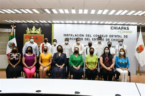 Instalación del Consejo Estatal de Archivos del Estado de Chiapas