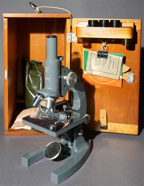 Lot Bausch And Lomb Optical Co Microscope With Carrying Case