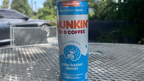 Dunkin Cake Batter Donut Drink Review Youtube