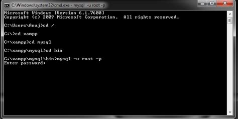 How To Use Mysql Through Cmd Use Mysql Through Command Line