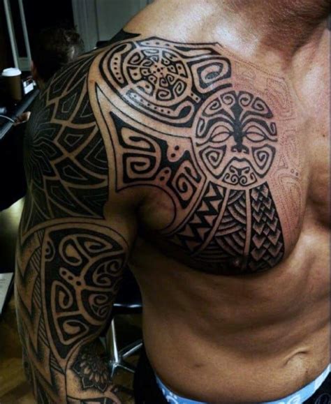 Tribal Sleeve Tattoos For Men Manly Arm Design Ideas Tribal