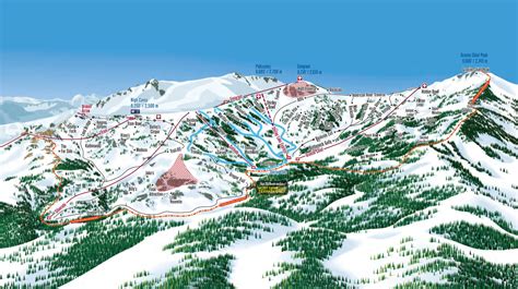 Palisades, Lake Tahoe Ski Map Free downloadable.