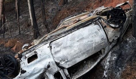 Corpo carbonizado é encontrado dentro de carro que caiu de barranco na