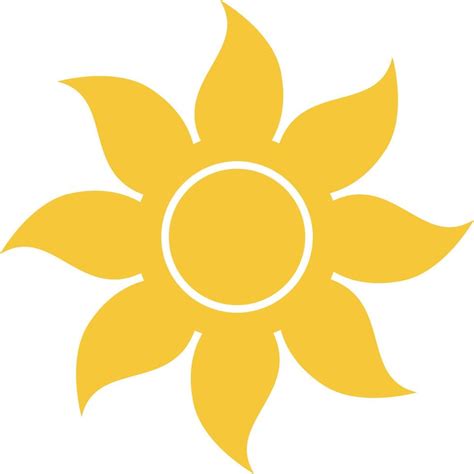 Sun Icon Vector Simple Element Illustration Summer Concept Sun Icon
