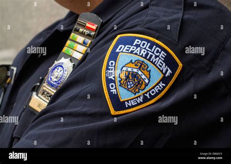 New York City Policeman Badge New York Usa Nypd Stock Photo Alamy