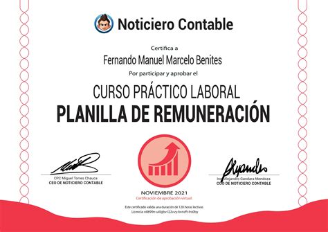 Curso Planilla De Remuneraciones Cursos Contables