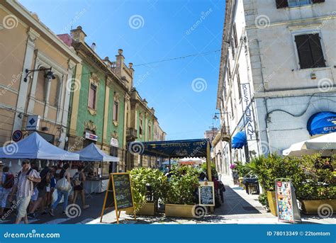 Rue Dans Olbia Sardaigne Italie Image Stock éditorial Image Du