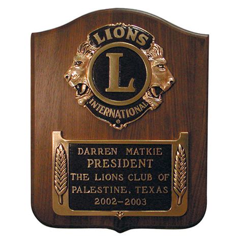 Plaques Lions Clubs International