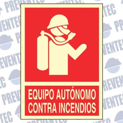 Señal De Equipos De Lucha Contra Incendios Equipo Autónomo