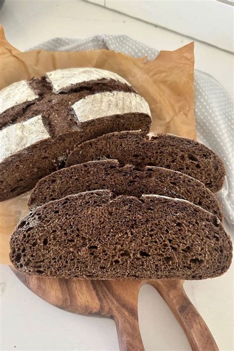 Sourdough Pumpernickel Bread Dark Rye Sourdough Recipe The Pantry Mama