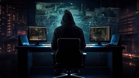 Hacker Un Vistazo Al Mundo De Las Ciberconspiraciones Foto Premium