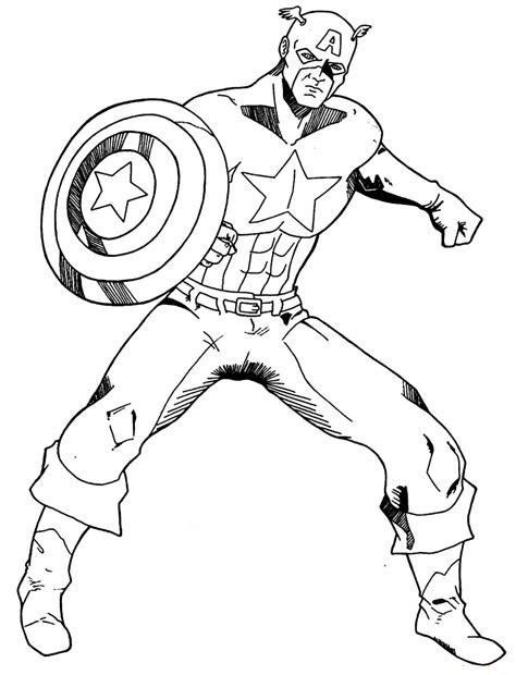 Desenho Para Colorir Dos Vingadores - 7