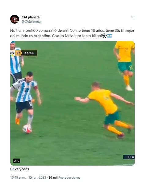 La Impresionante Jugada De Messi Contra Australia Que Dejó En Ridículo A Tres Rivales Y