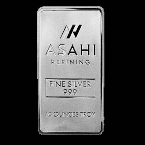 10oz Asahi Silver Bar Millers Mint