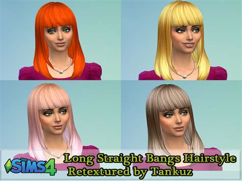 Sims 4 Cc Hair With Bangs Retexture Vsagenesis