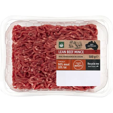 Woolworths Lean Beef Mince G Woolworths