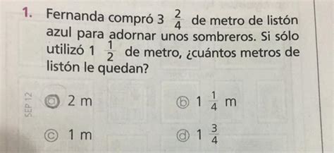 Fernanda Compr De Metro De List N Azul Y Utiliz De Metro