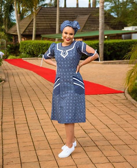 Seshoeshoe Dresses For African Women S 2022 Shweshwe Home