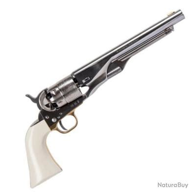 Revolver Pietta 1860 Army Old Silver Bande Acier Cal 44 Revolvers