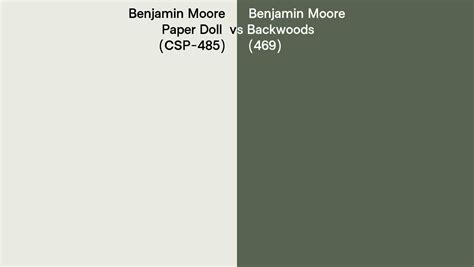 Benjamin Moore Paper Doll Vs Backwoods Side By Side Comparison