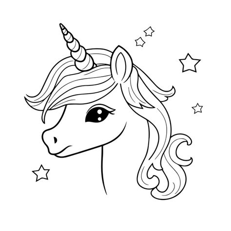 Premium Vector Cute Unicorn Cartoon Vector Coloring Book Illustration