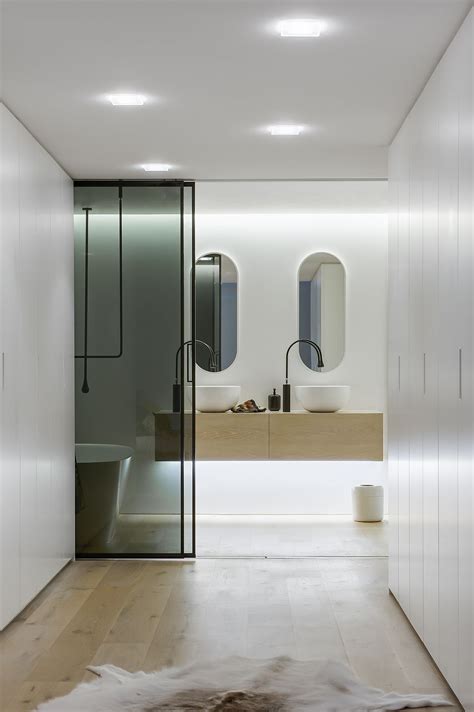 Ingenious Contemporary Bathroom By Minosa Design Refreshingly Radiant