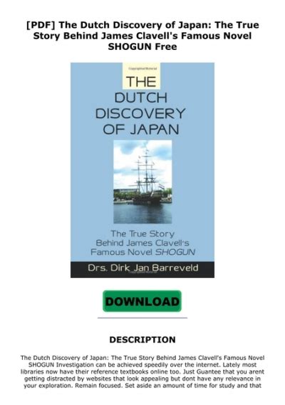 Pdf The Dutch Discovery Of Japan The True Story Behind James Clavell