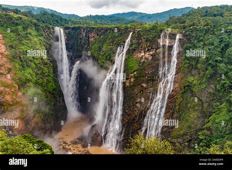 Jog Falls In Rainy Season