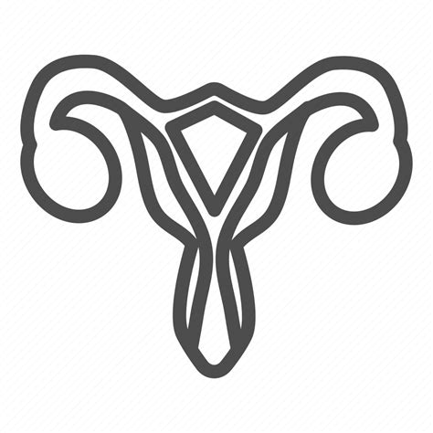 Uterus Womb Pregnancy Gynecology Woman Organ Female Icon