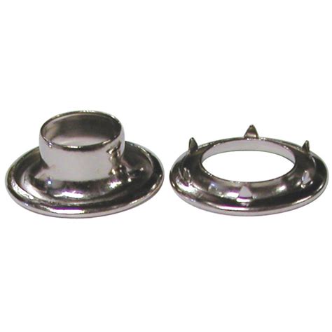 Grommets Rolled Rim And Spur Washers Nickel Plated Brass