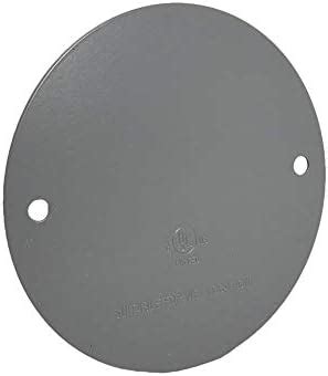 Sealproof Round Metallic Blank Weatherproof Outlet Cover UL Listed