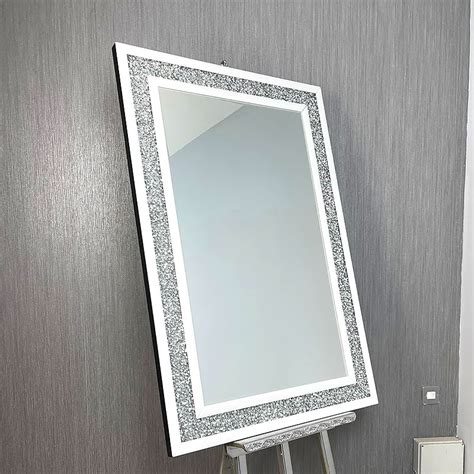 Diamond Crush Wall Mirror With Crushed Crystals Cm Picture Perfect