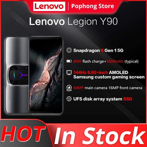 Lenovo teléfono móvil Legion Y90 5G para videojuegos 6 92 pulgadas