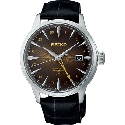 Seiko Presage Men S Cocktail Time Rusty Nail Automatic Gmt Watch