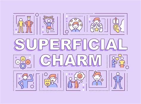 Premium Vector Superficial Charm Word Concepts Purple Banner