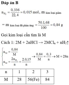 Ng M M T L Kim Lo I C Kh I L Ng Gam Trong Dung D Ch Hcl Sau Khi