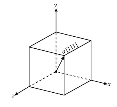 The [111] direction within one face-centered cubic (FCC) unit cell is a. the lattice parameter ...