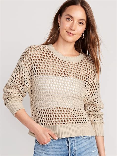 Open Stitch Pullover Sweater Old Navy