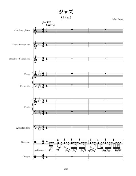 ジャズ Wip Sheet Music For Piano Trombone Saxophone Alto Saxophone Tenor And More Instruments