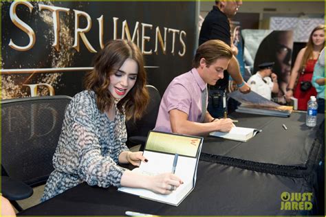 Lily Collins Jamie Campbell Bower Mortal Instruments Meet Greet