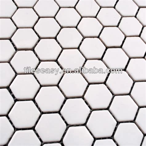 Hex Gono Blanco Mosaico De Azulejos De Cer Mica Para La Piscina Y Ba O